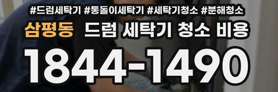 삼평동 드럼 세탁기 청소 비용