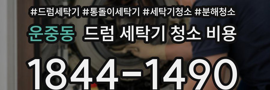 운중동 드럼 세탁기 청소 비용
