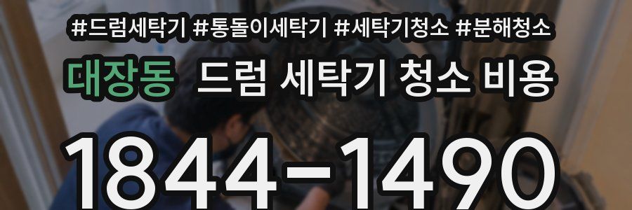 대장동 드럼 세탁기 청소 비용