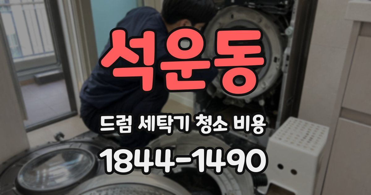 석운동 드럼 세탁기 청소 비용