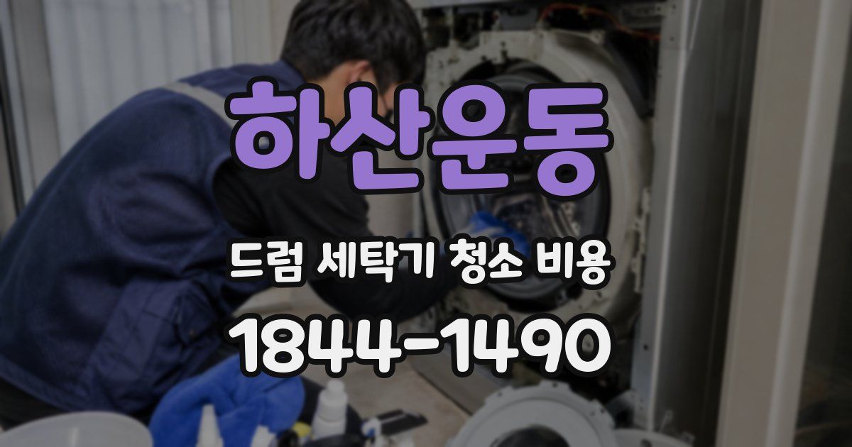 하산운동 드럼 세탁기 청소 비용