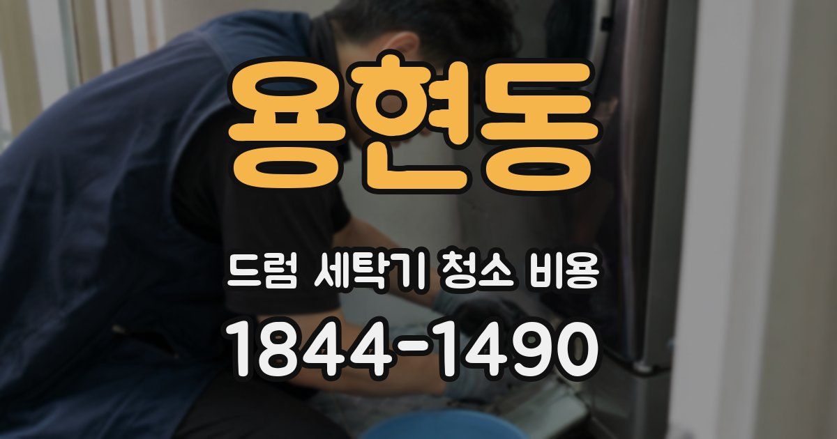 용현동 드럼 세탁기 청소 비용