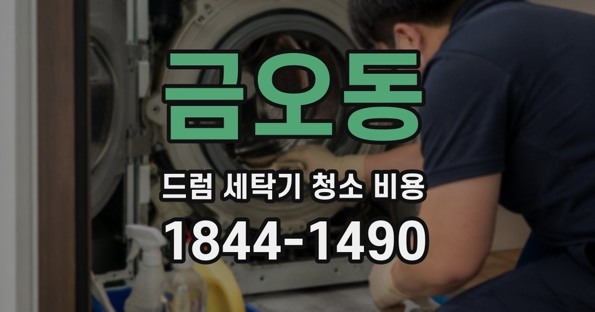 금오동 드럼 세탁기 청소 비용