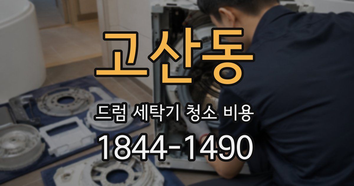 고산동 드럼 세탁기 청소 비용