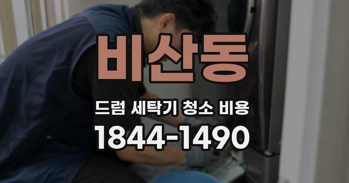 비산동 드럼 세탁기 청소 비용