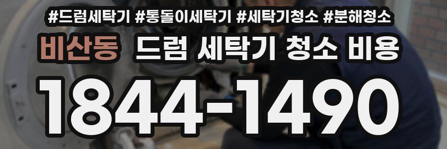 비산동 드럼 세탁기 청소 비용