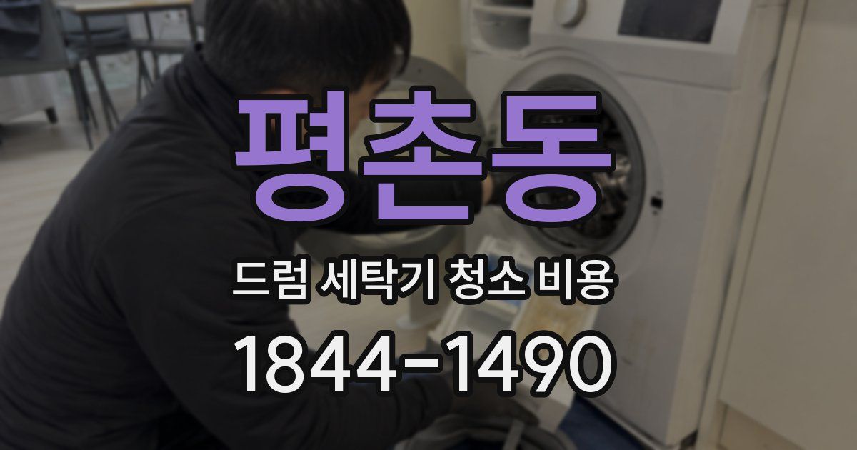 평촌동 드럼 세탁기 청소 비용