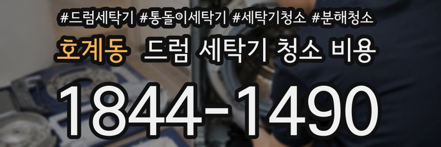 호계동 드럼 세탁기 청소 비용