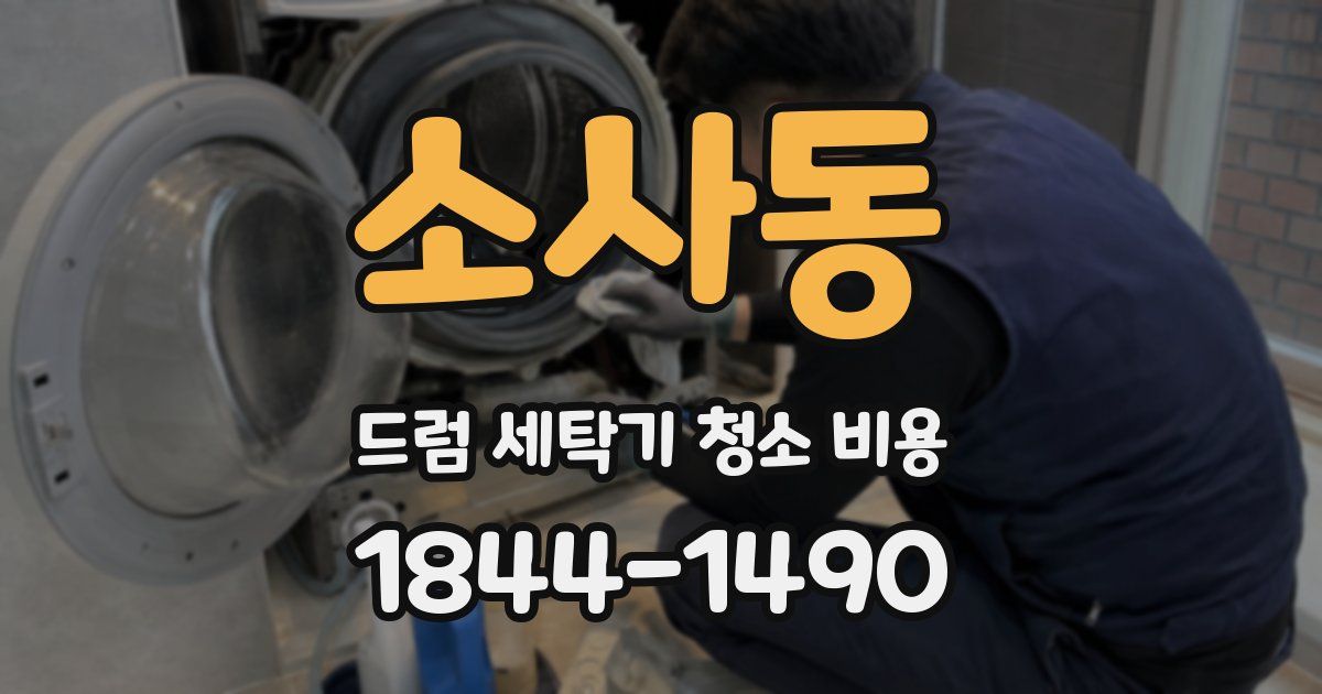 소사동 드럼 세탁기 청소 비용