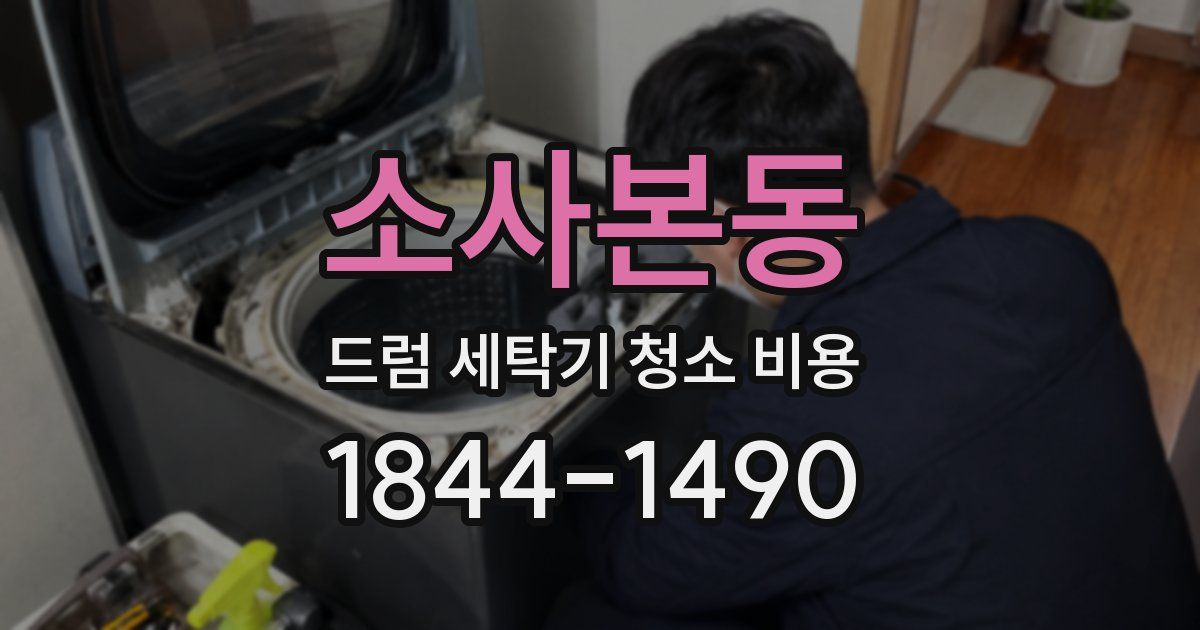소사본동 드럼 세탁기 청소 비용