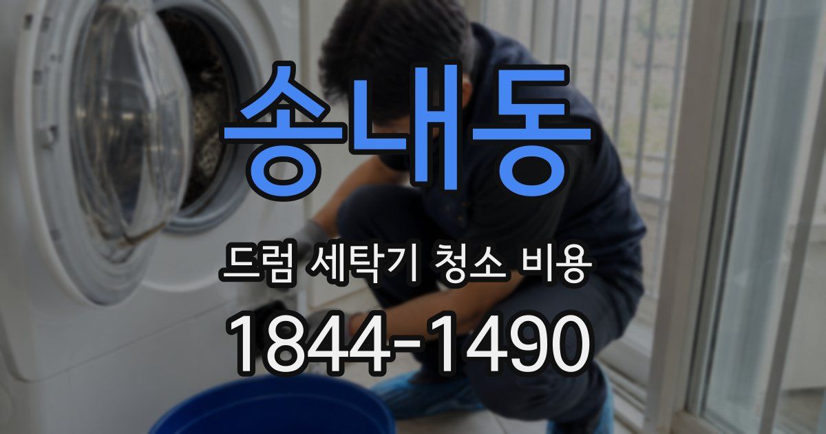 송내동 드럼 세탁기 청소 비용