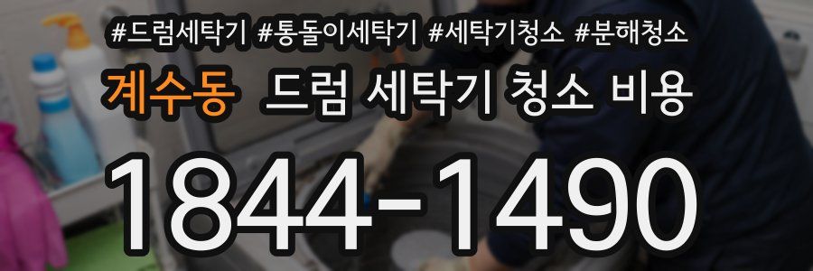 계수동 드럼 세탁기 청소 비용