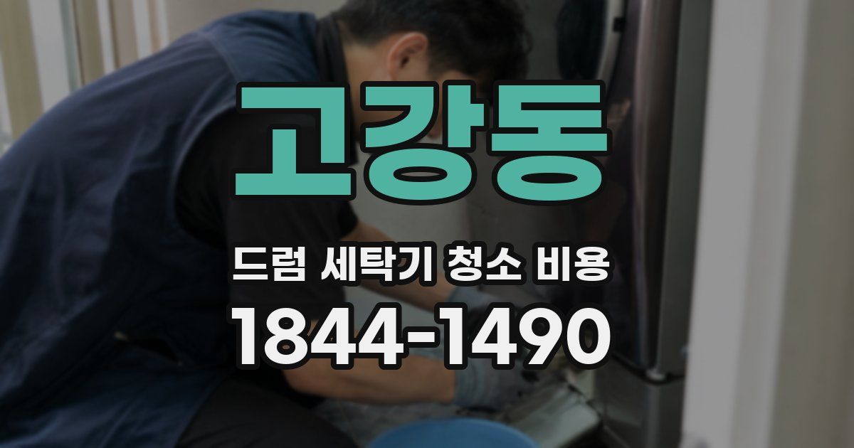 고강동 드럼 세탁기 청소 비용
