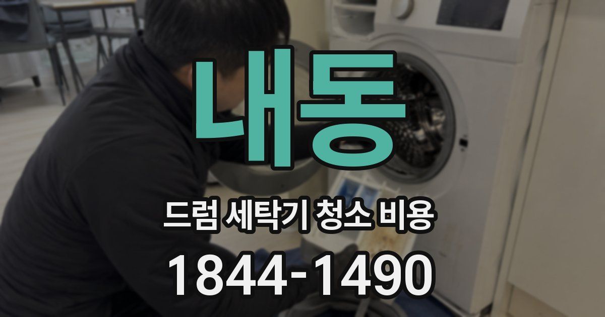 내동 드럼 세탁기 청소 비용