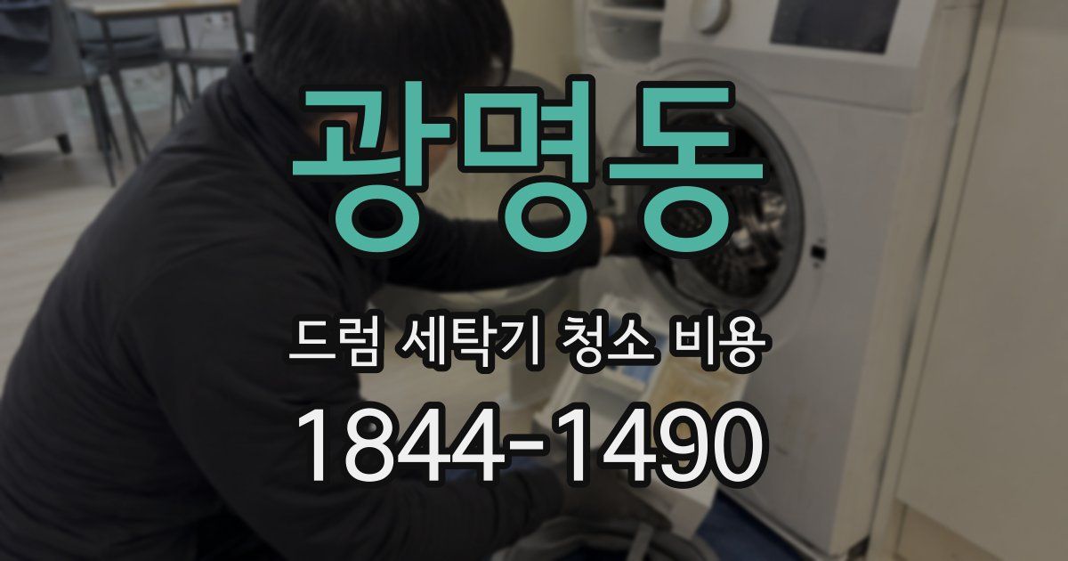 광명동 드럼 세탁기 청소 비용