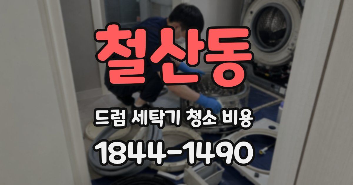 철산동 드럼 세탁기 청소 비용