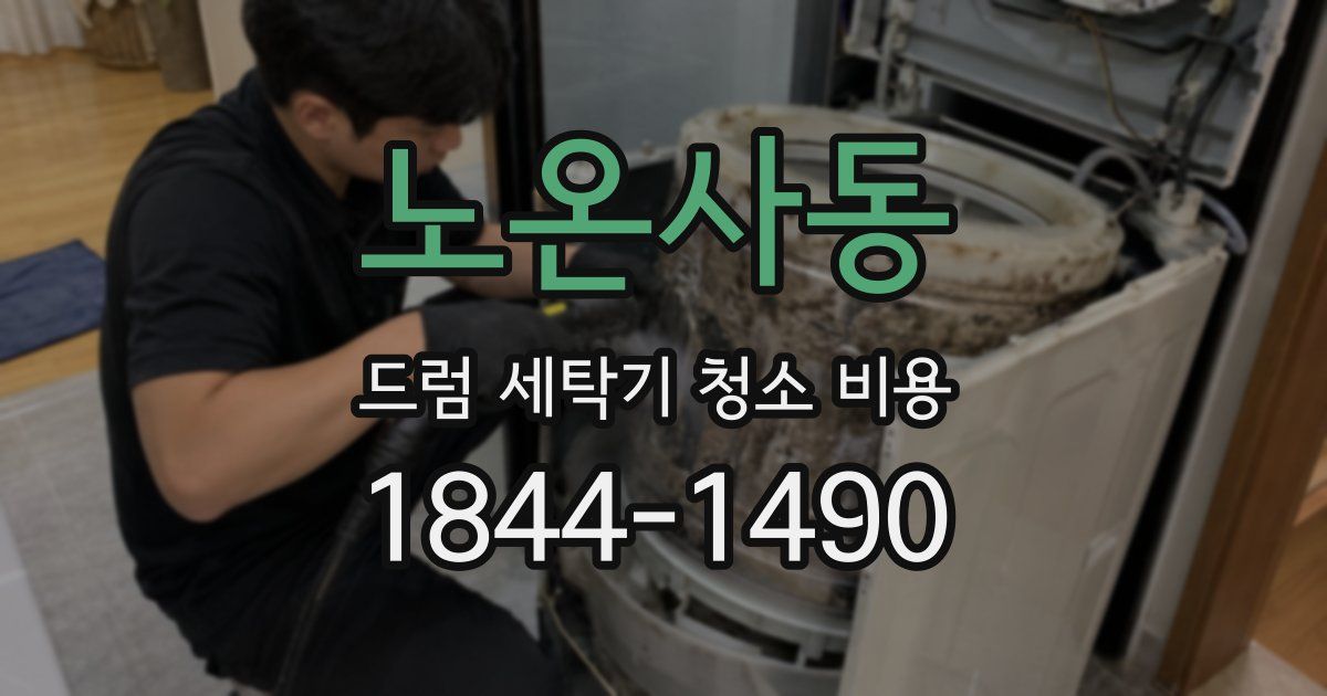 노온사동 드럼 세탁기 청소 비용