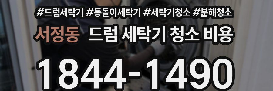 서정동 드럼 세탁기 청소 비용