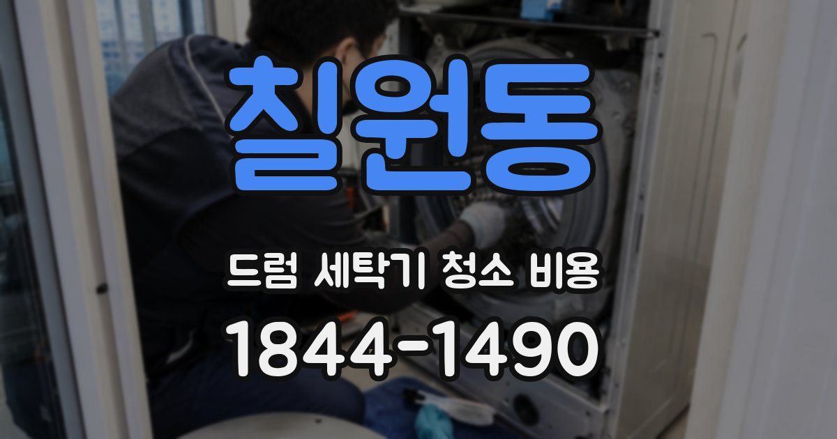 칠원동 드럼 세탁기 청소 비용