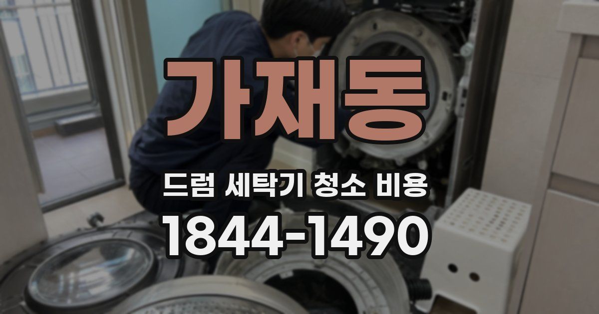 가재동 드럼 세탁기 청소 비용