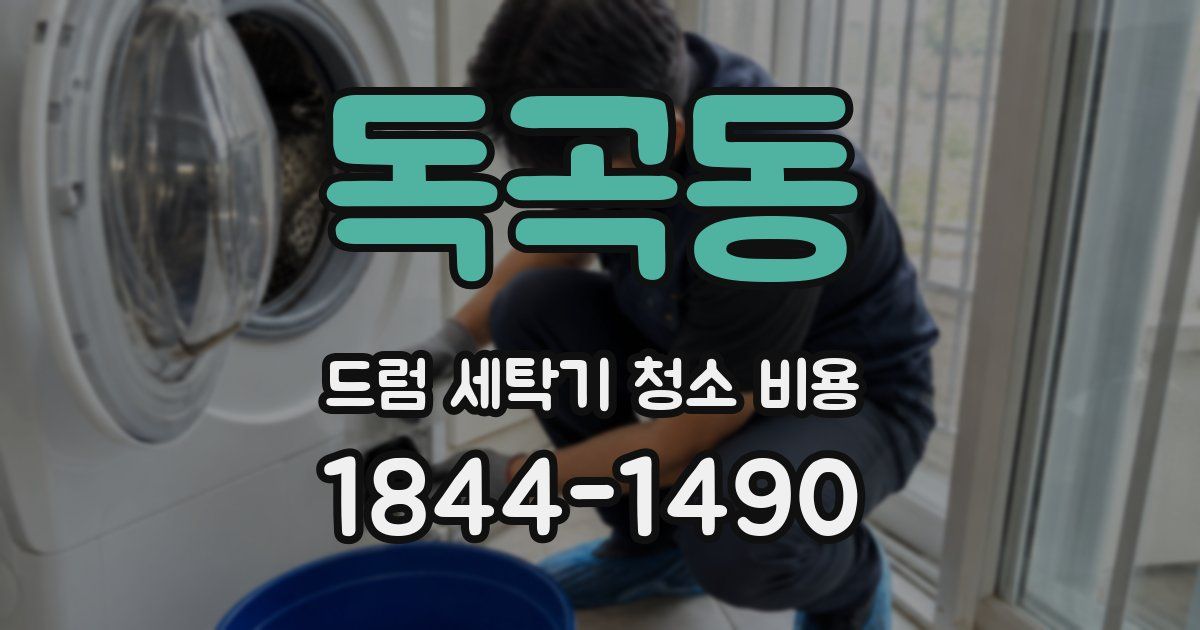 독곡동 드럼 세탁기 청소 비용
