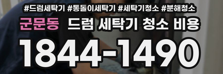 군문동 드럼 세탁기 청소 비용