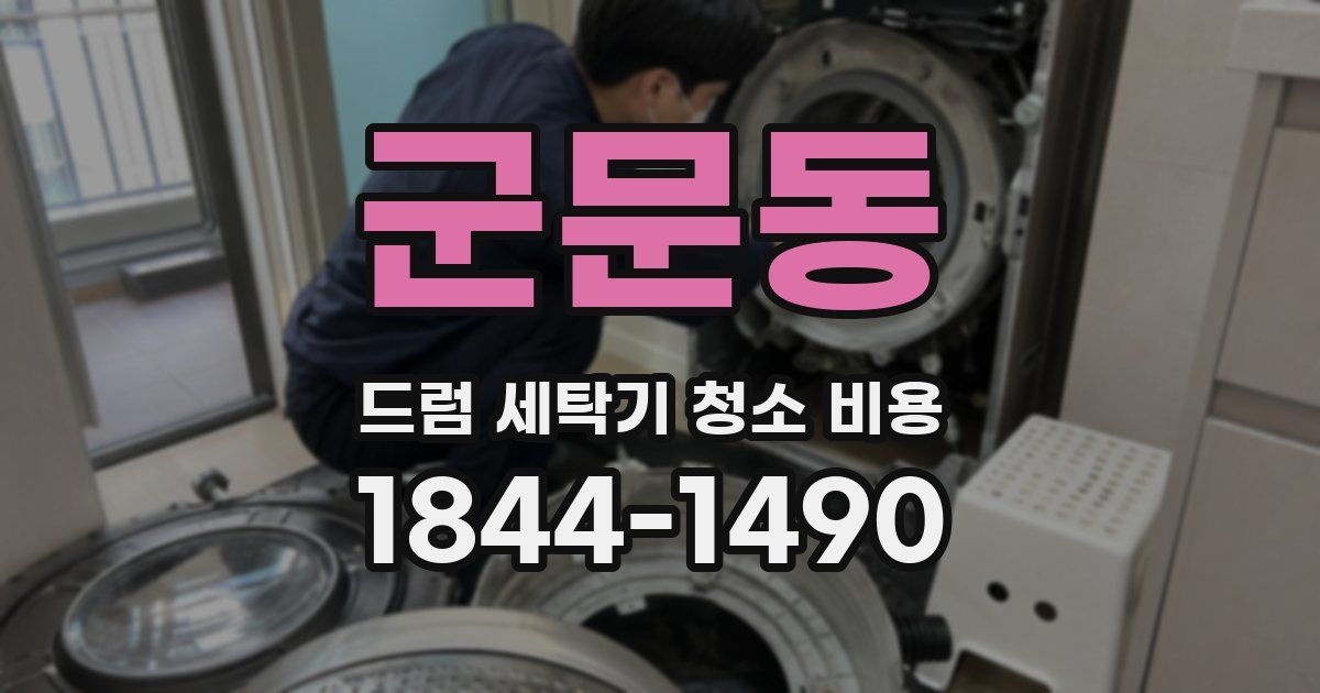 군문동 드럼 세탁기 청소 비용
