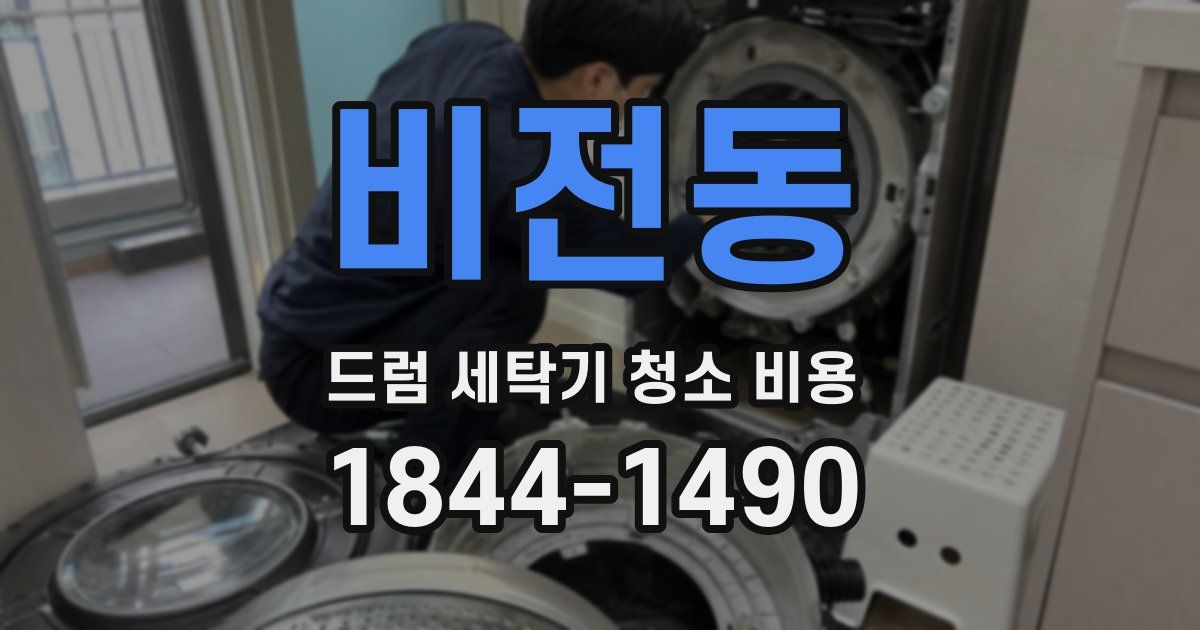비전동 드럼 세탁기 청소 비용