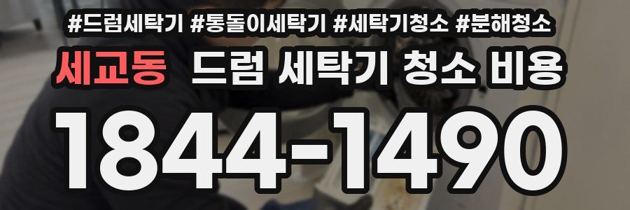 세교동 드럼 세탁기 청소 비용