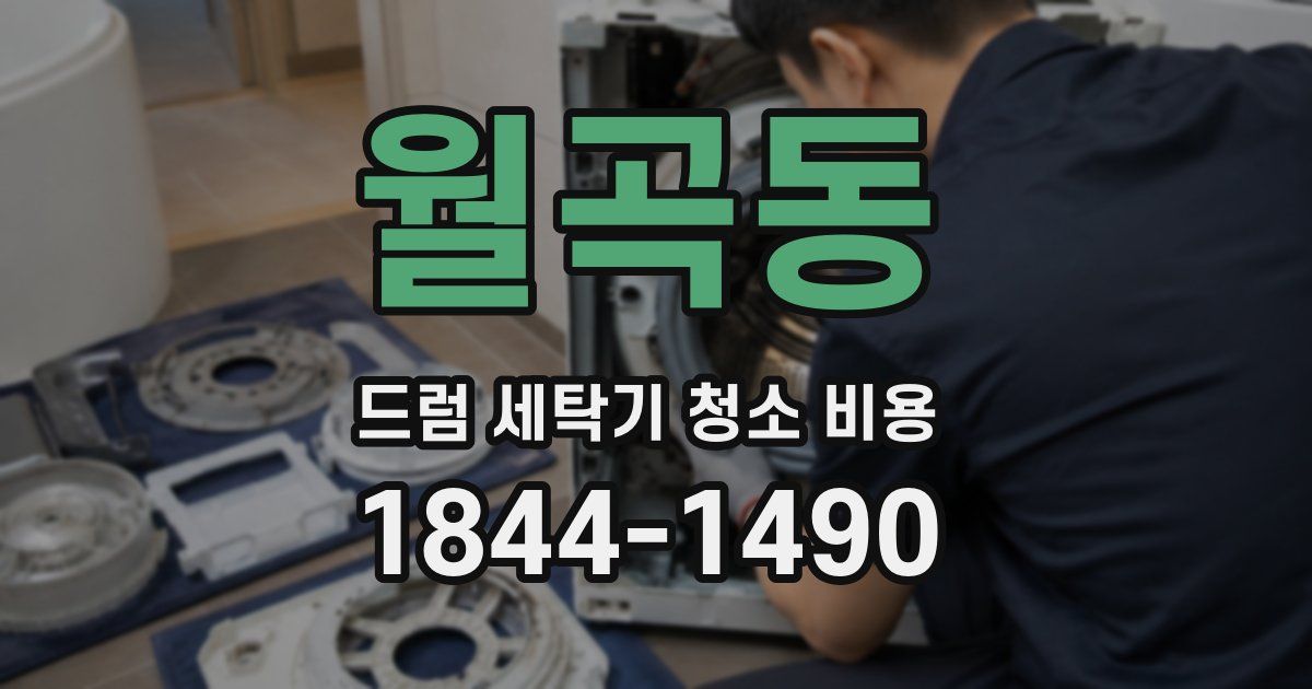 월곡동 드럼 세탁기 청소 비용
