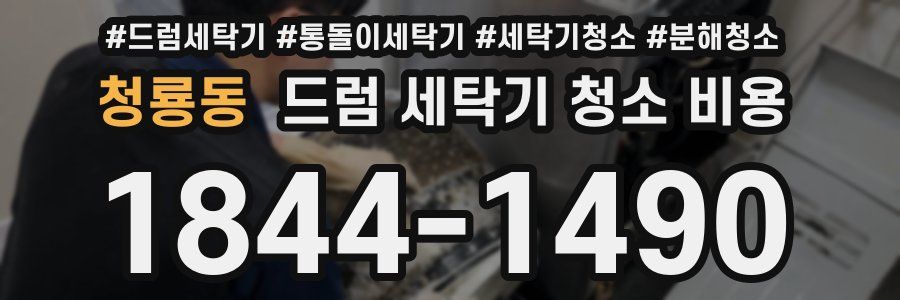 청룡동 드럼 세탁기 청소 비용