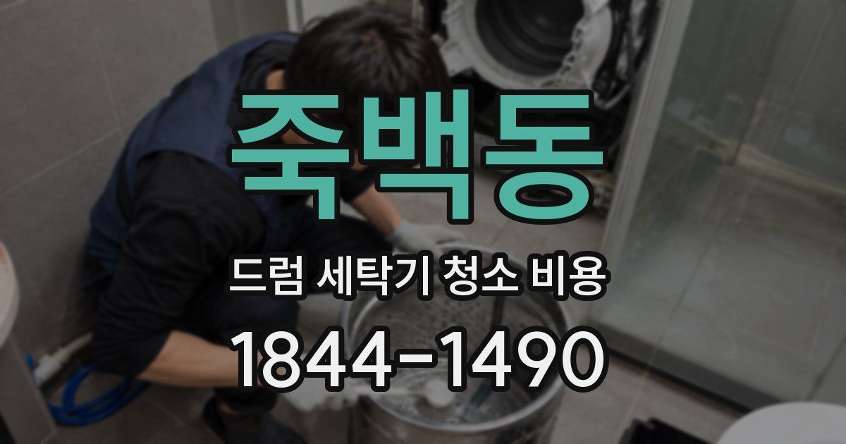 죽백동 드럼 세탁기 청소 비용