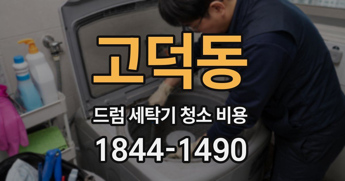 고덕동 드럼 세탁기 청소 비용