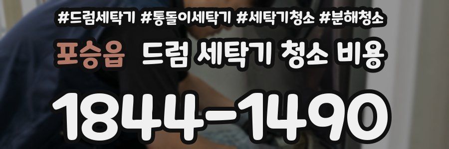 포승읍 드럼 세탁기 청소 비용