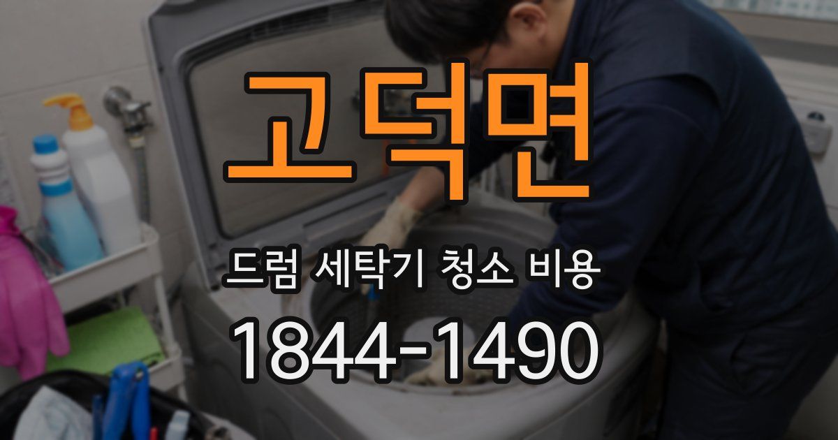 고덕면 드럼 세탁기 청소 비용