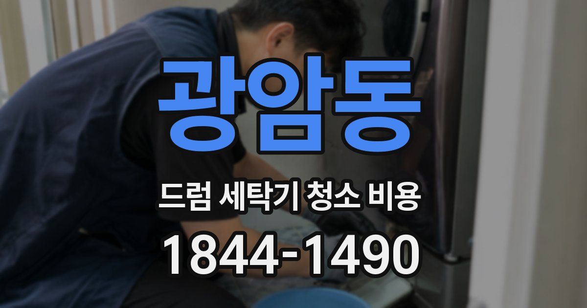 광암동 드럼 세탁기 청소 비용