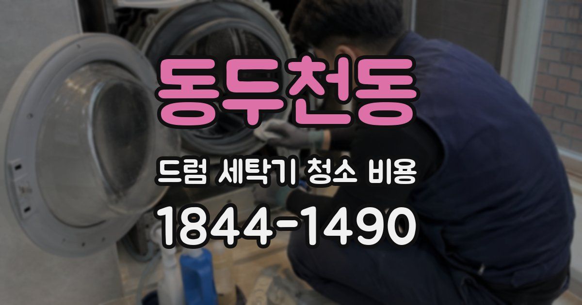동두천동 드럼 세탁기 청소 비용