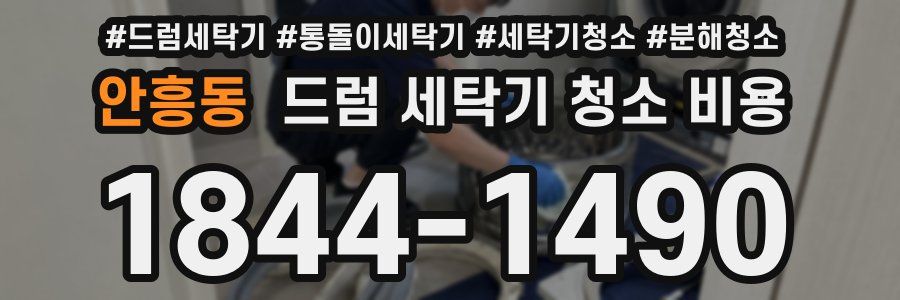 안흥동 드럼 세탁기 청소 비용
