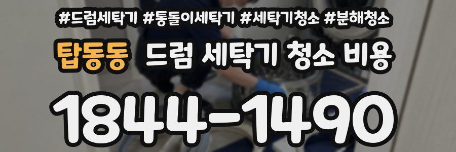 탑동동 드럼 세탁기 청소 비용