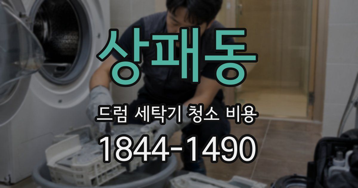 상패동 드럼 세탁기 청소 비용