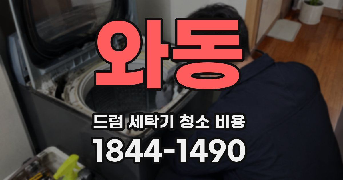 와동 드럼 세탁기 청소 비용