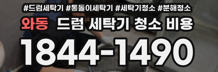 와동 드럼 세탁기 청소 비용