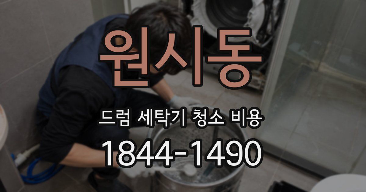 원시동 드럼 세탁기 청소 비용