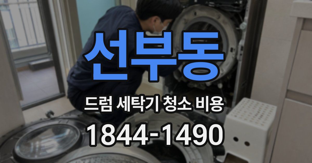 선부동 드럼 세탁기 청소 비용