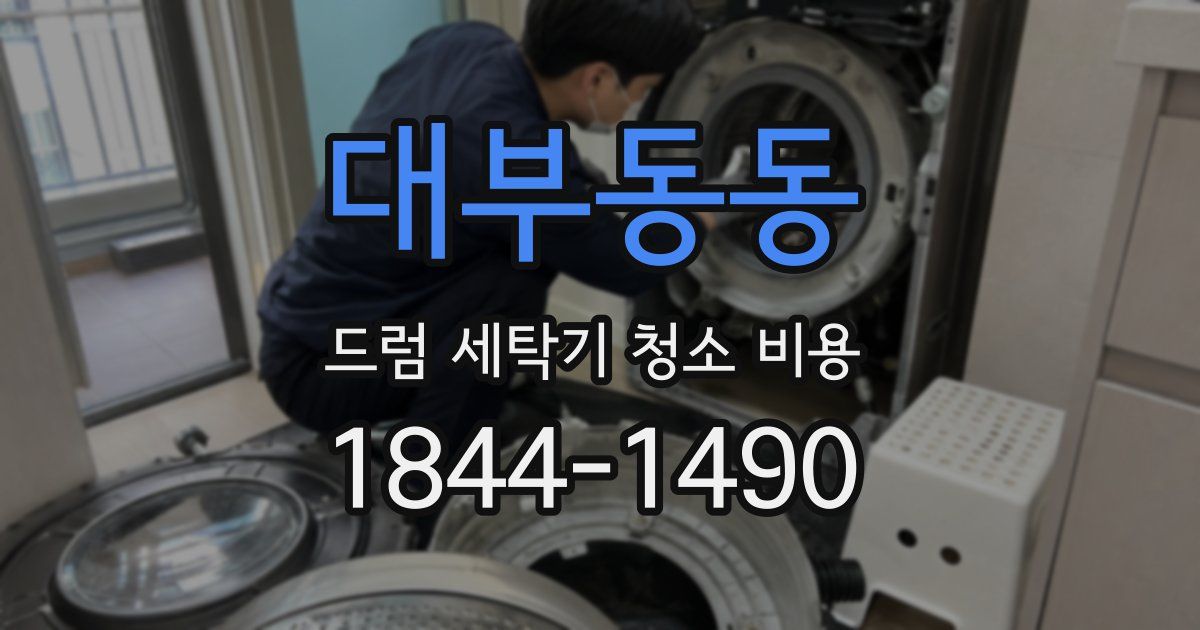 대부동동 드럼 세탁기 청소 비용