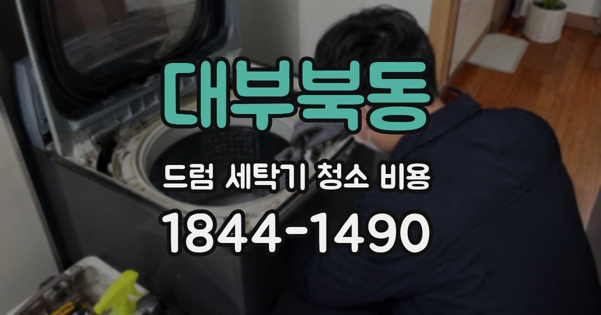 대부북동 드럼 세탁기 청소 비용