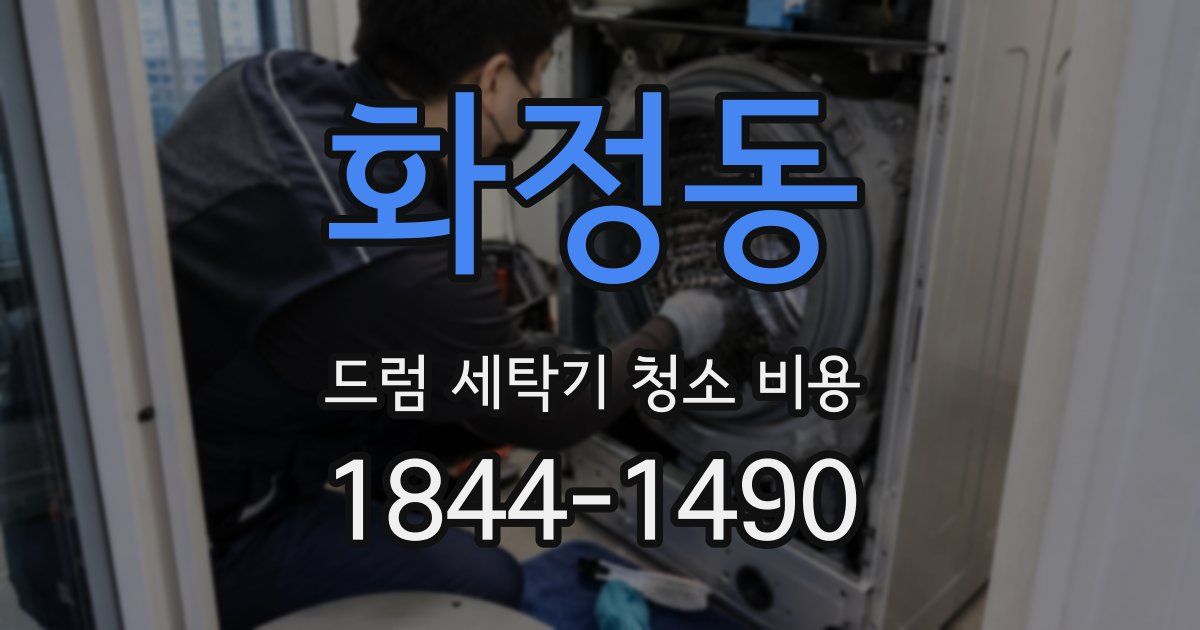 화정동 드럼 세탁기 청소 비용