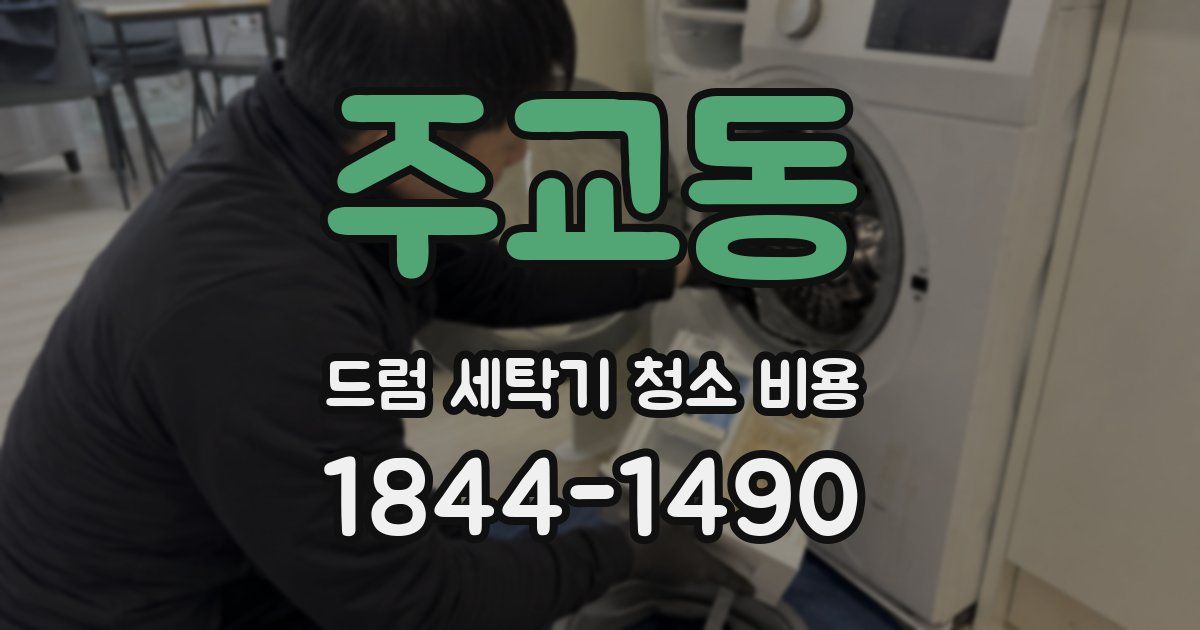 주교동 드럼 세탁기 청소 비용