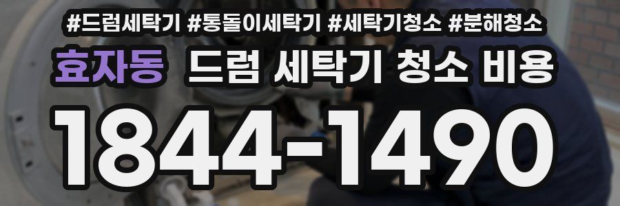 효자동 드럼 세탁기 청소 비용