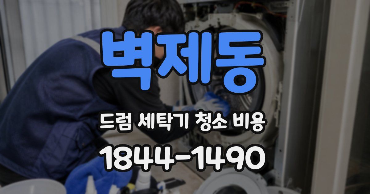 벽제동 드럼 세탁기 청소 비용